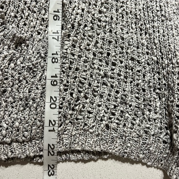 Eileen Fisher Open Knit Cardigan Cotton Pockets B - Picture 8 of 9